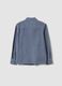 Grey pure cotton shirt with classic collar_2
