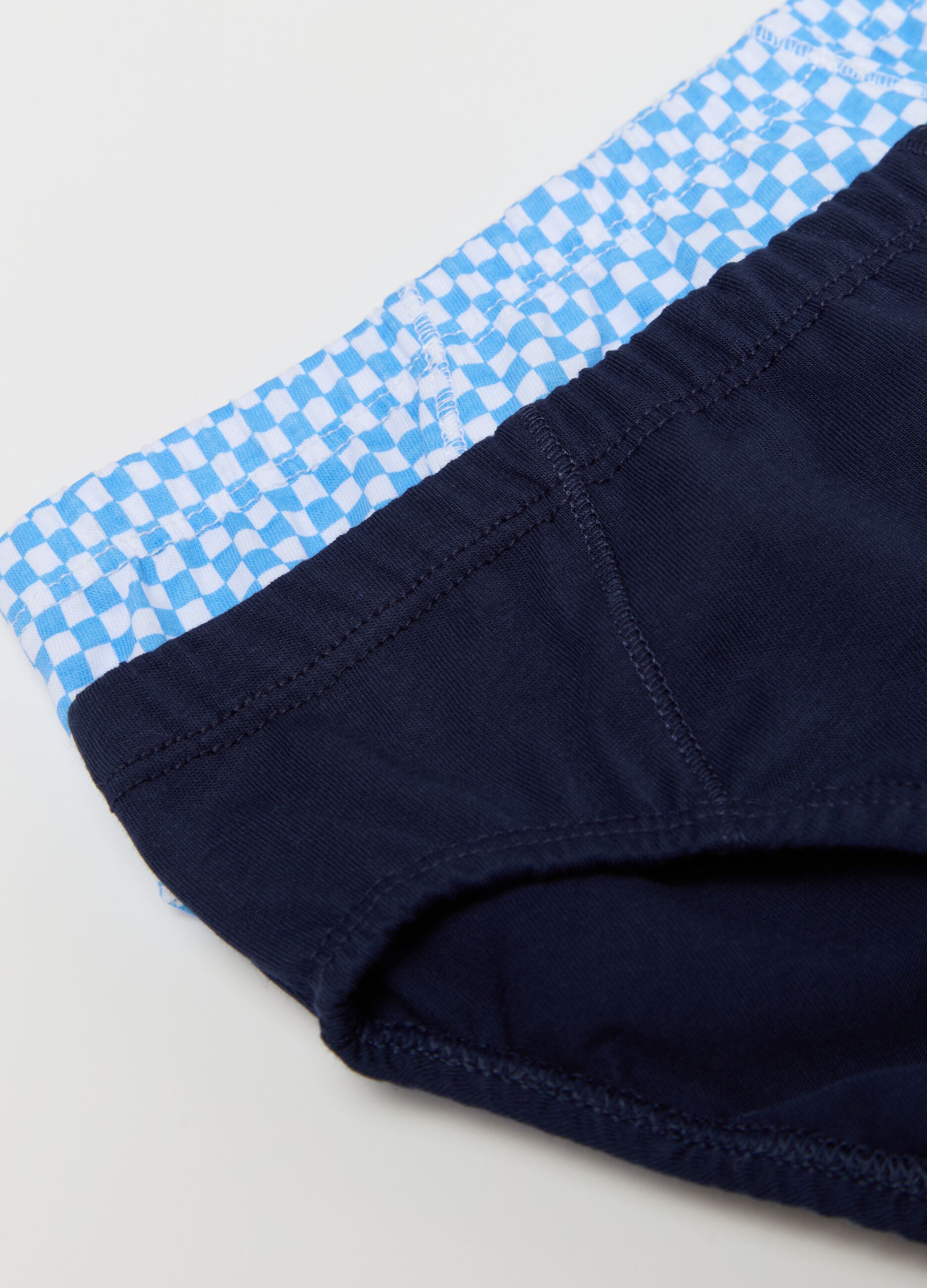 Five-pack cotton briefs with racing car print