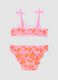 Girls&rsquo; pink stretch floral bikini_1