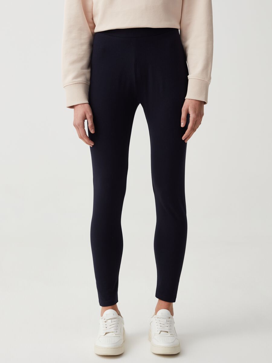 Essential leggings in stretch cotton_1