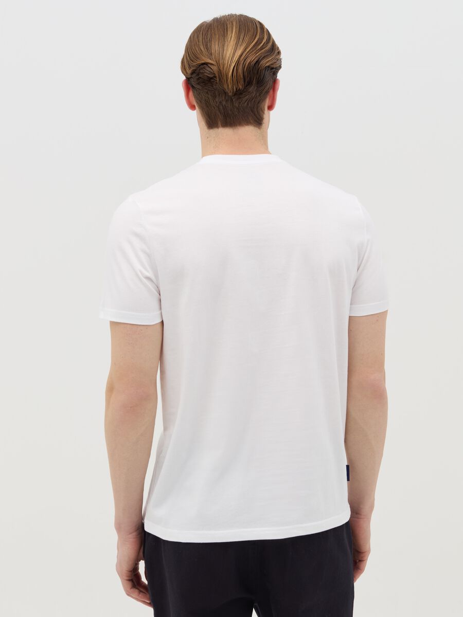 Cotton T-shirt with "Roma Italy" print_3