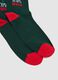 Green Cotton Blend Christmas Socks_1
