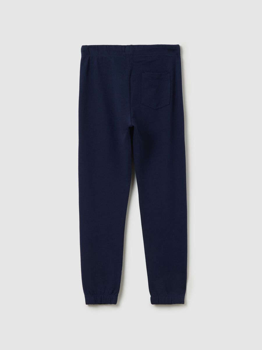 Boys' regular fit blue cotton trousers_1