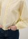 Beige pure cotton regular fit shirt with buttons and rounded collar_3