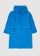 Boys' blue robe in pure organic cotton_0