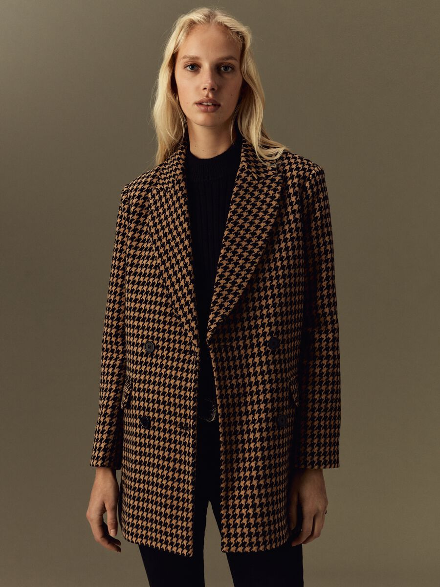 Cappotto doppiopetto pied de poule_1