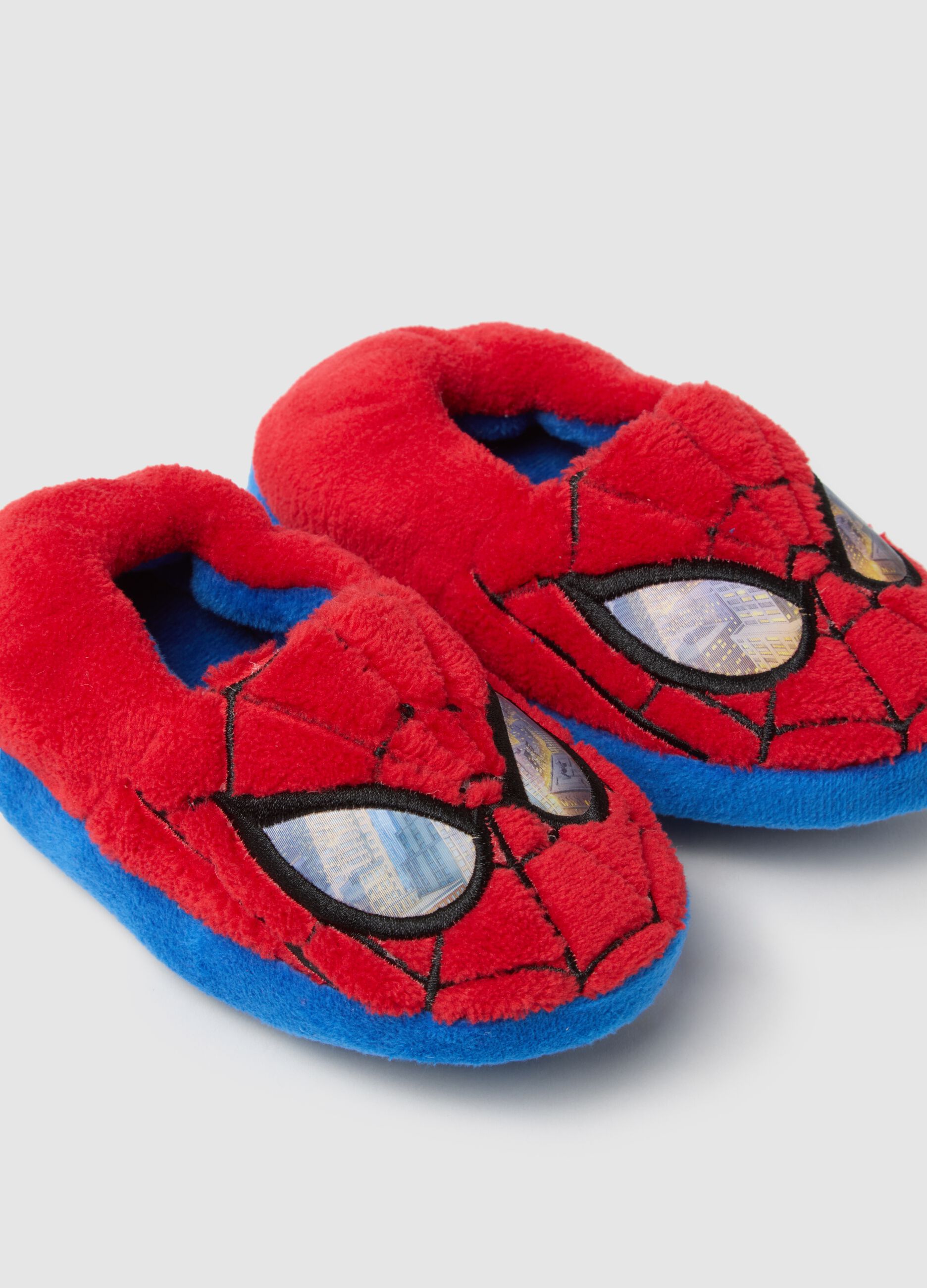 Pantofole da bambino in misto tessuto multicolor