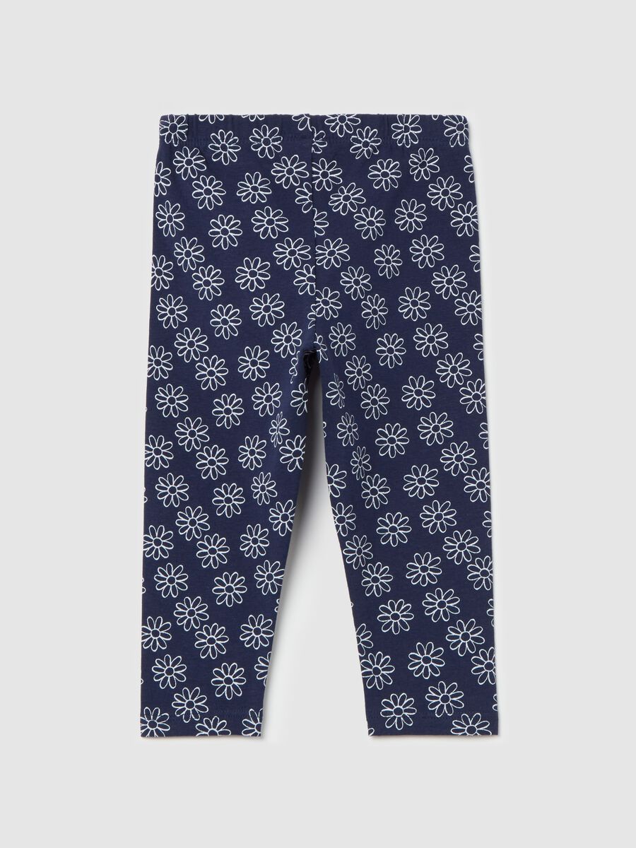 Printed stretch cotton leggings_1