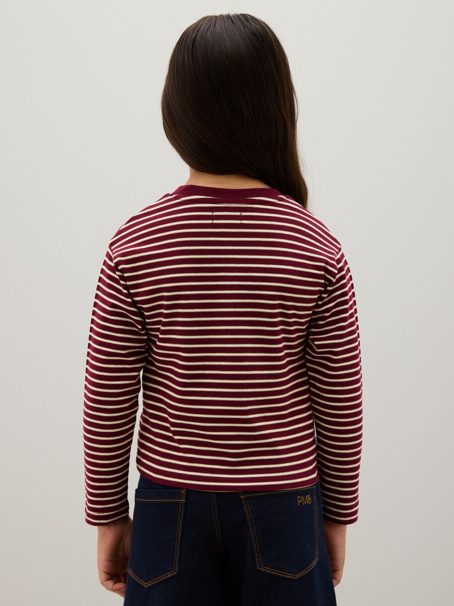 T-Maglia da ragazza in misto cotone multicolor regular fit_1