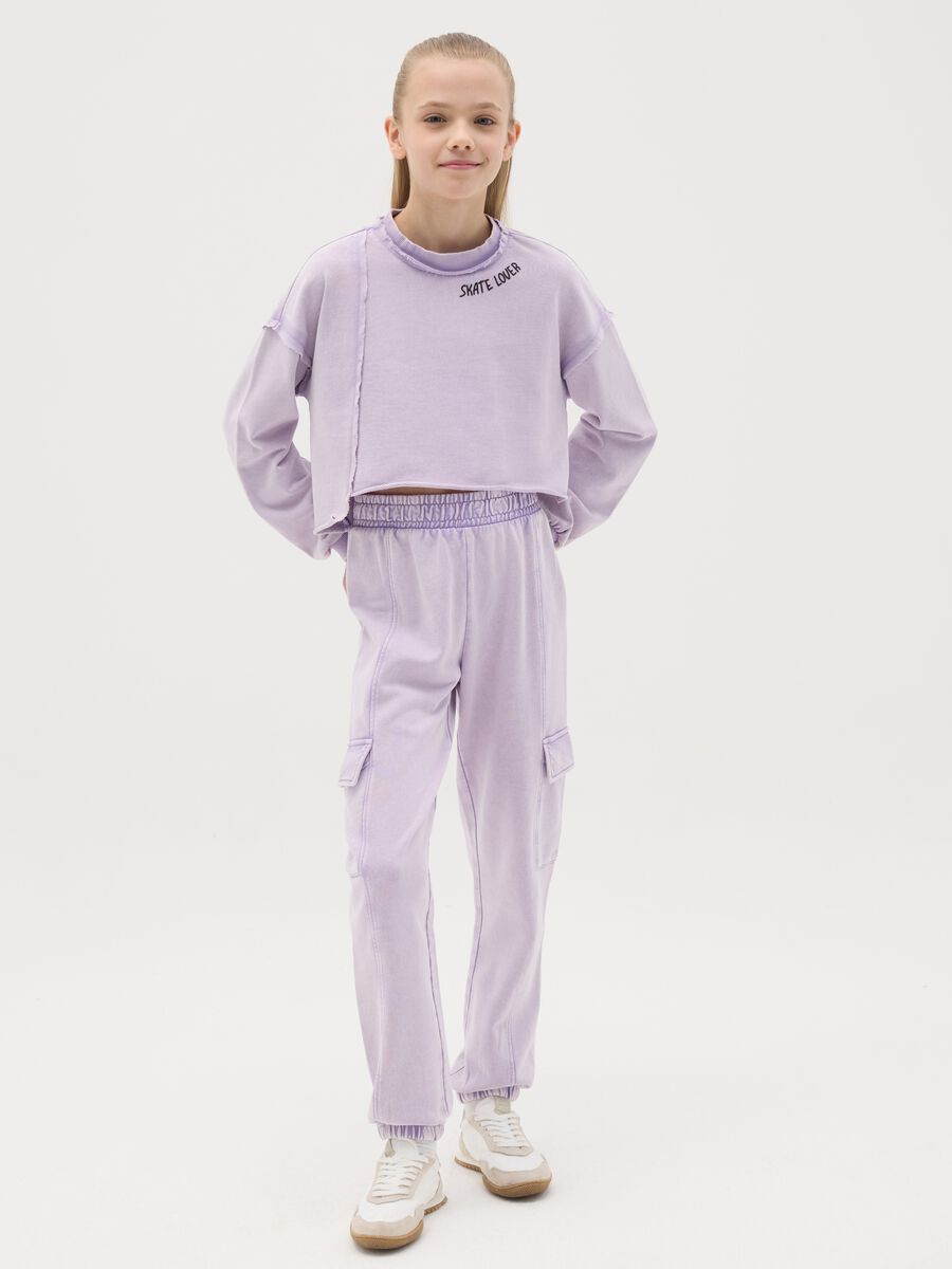 Joggers cargo con profili elasticati _1