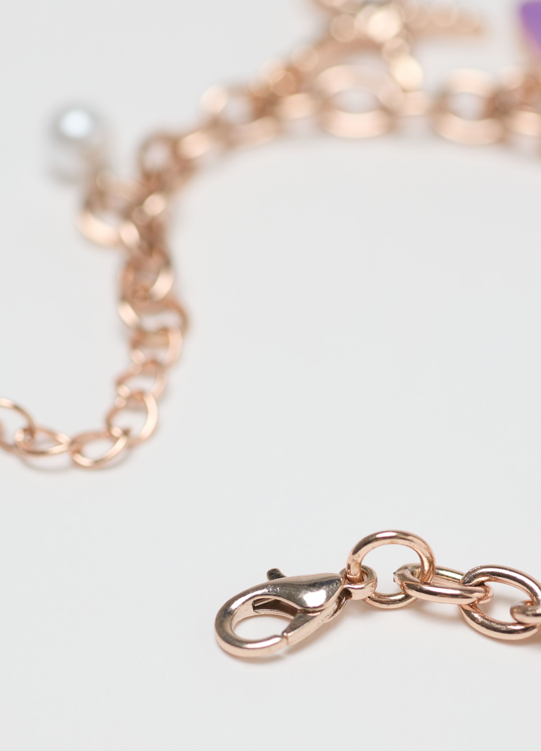 Marine-themed bracelet with colourful charms