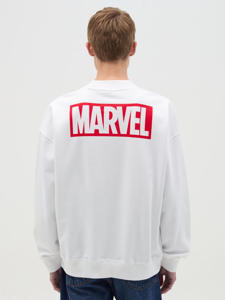Sweatshirt with Marvel print and round neck_2