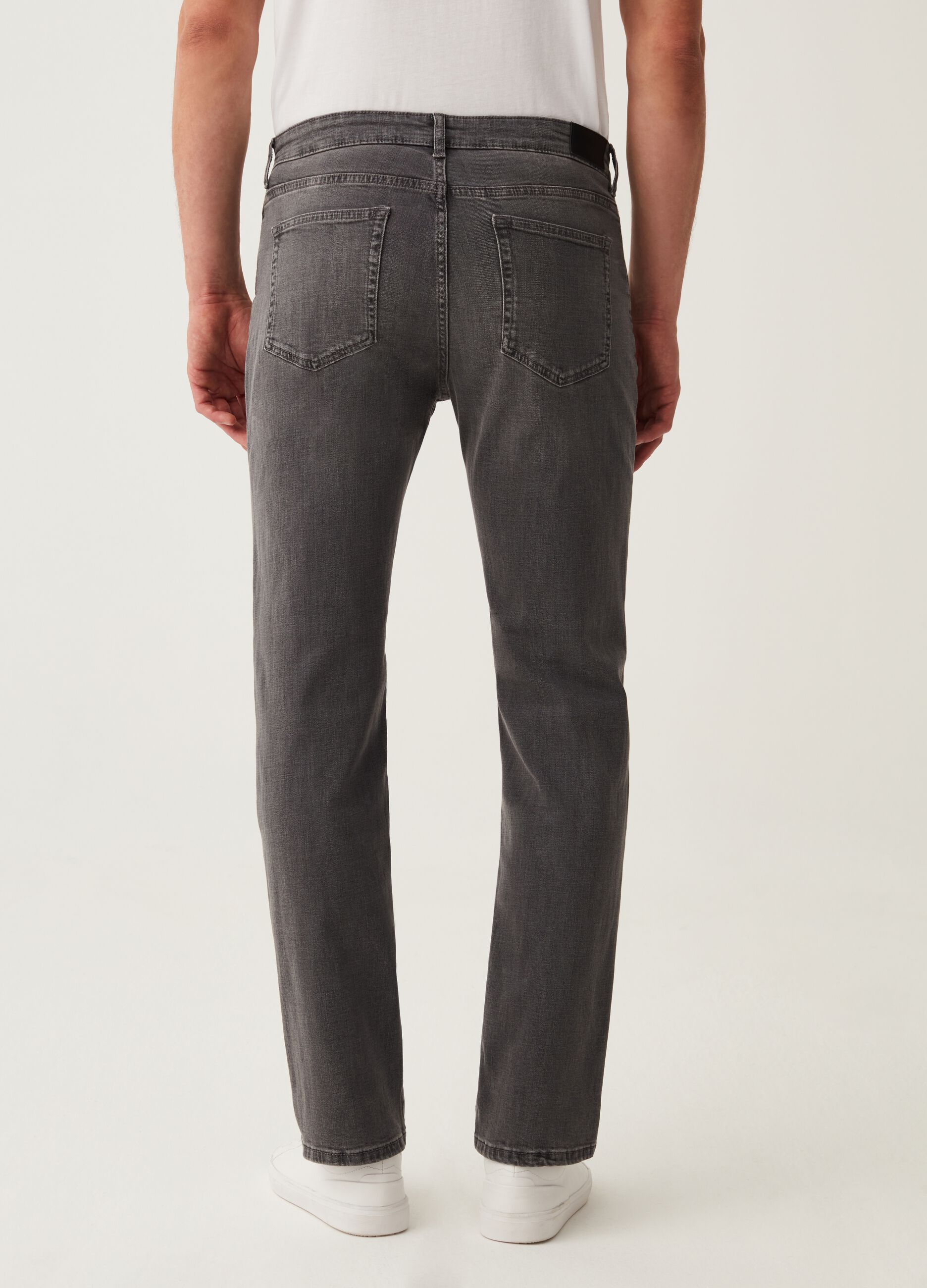 Jeans regular fit in cotone cross hatch_2