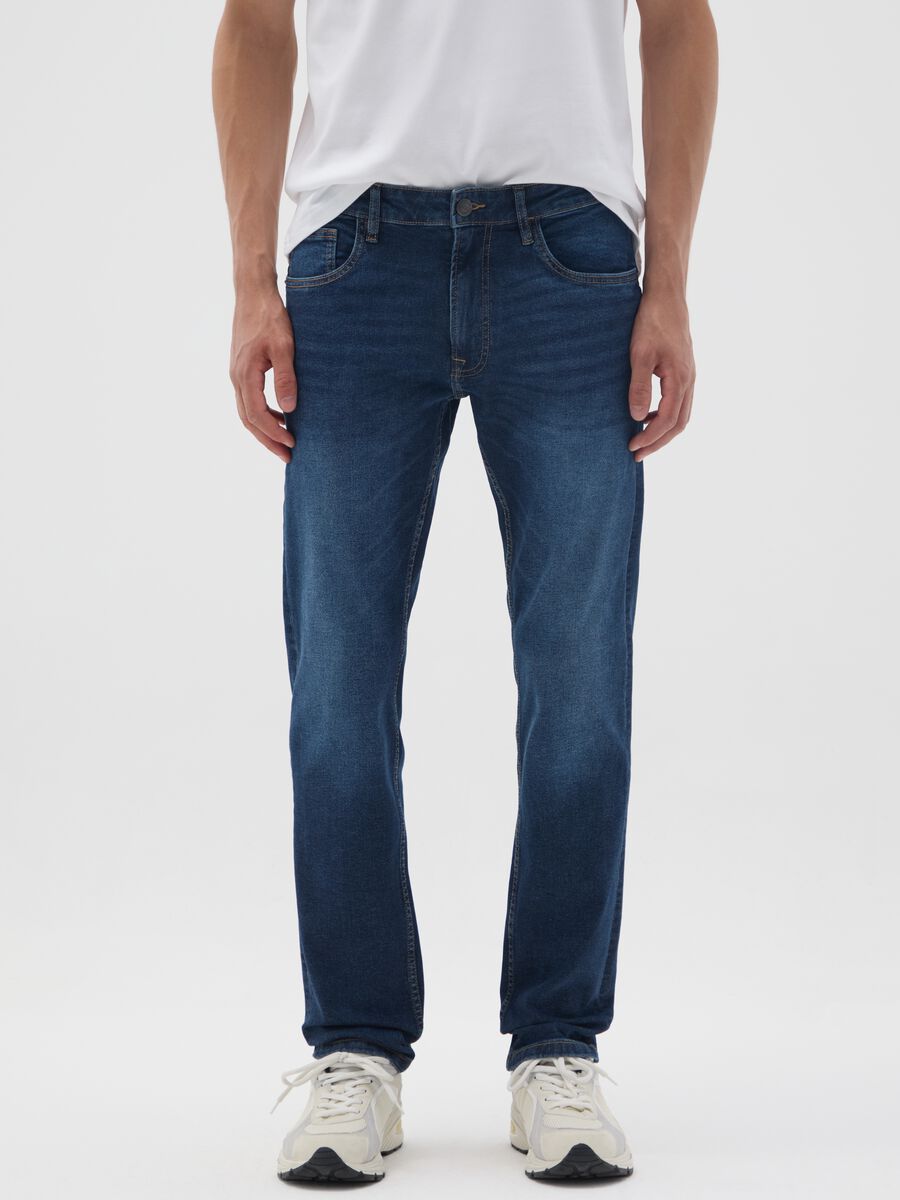 Black Denim Slim Fit Jeans_1