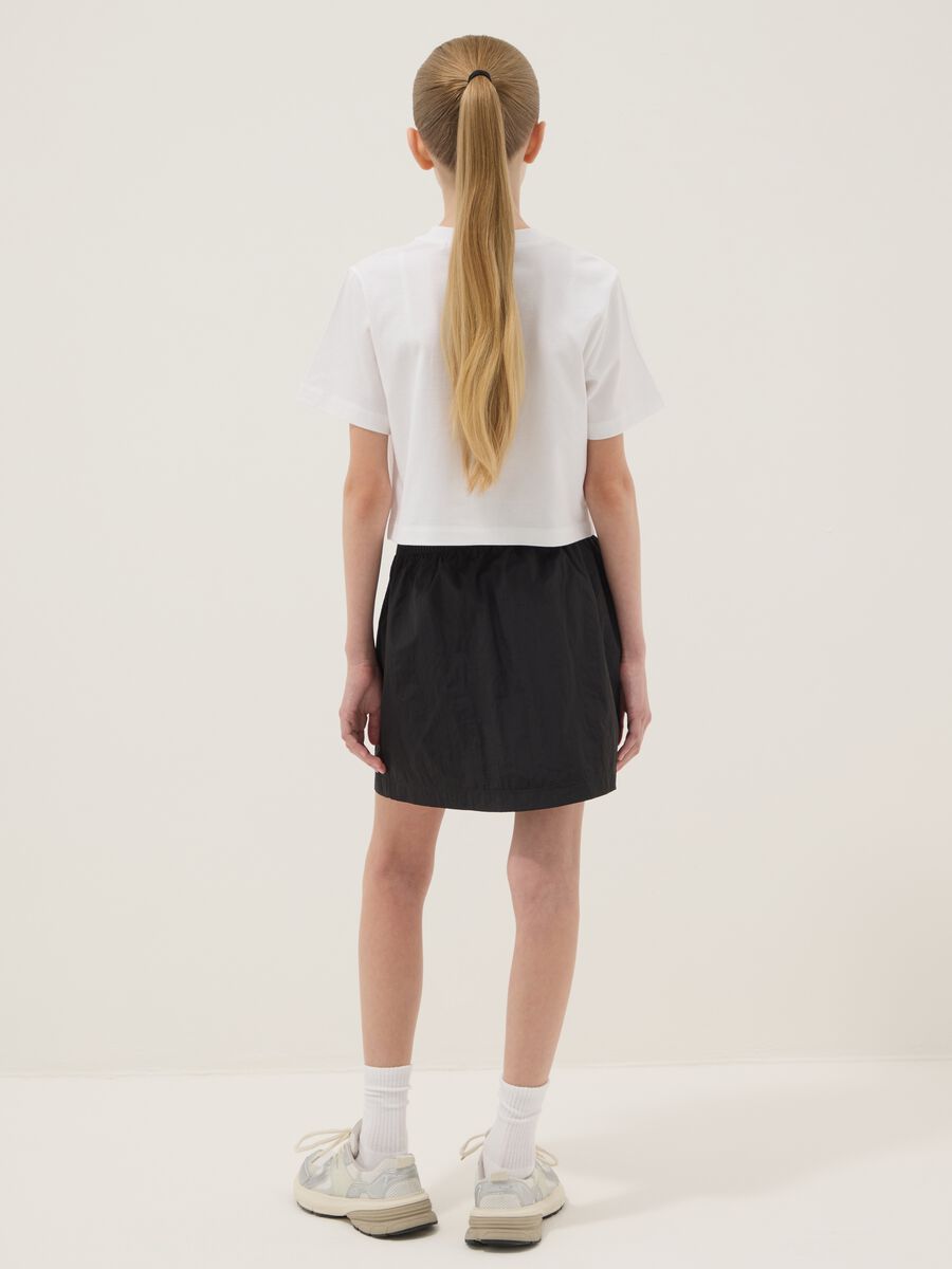Black skort with front zip_1