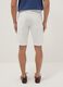 White pure cotton regular-fit shorts_2