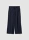 Blue palazzo trousers in a viscose blend, regular fit_4