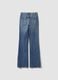 Light Blue Stretch Cotton Bootcut Jeans_6