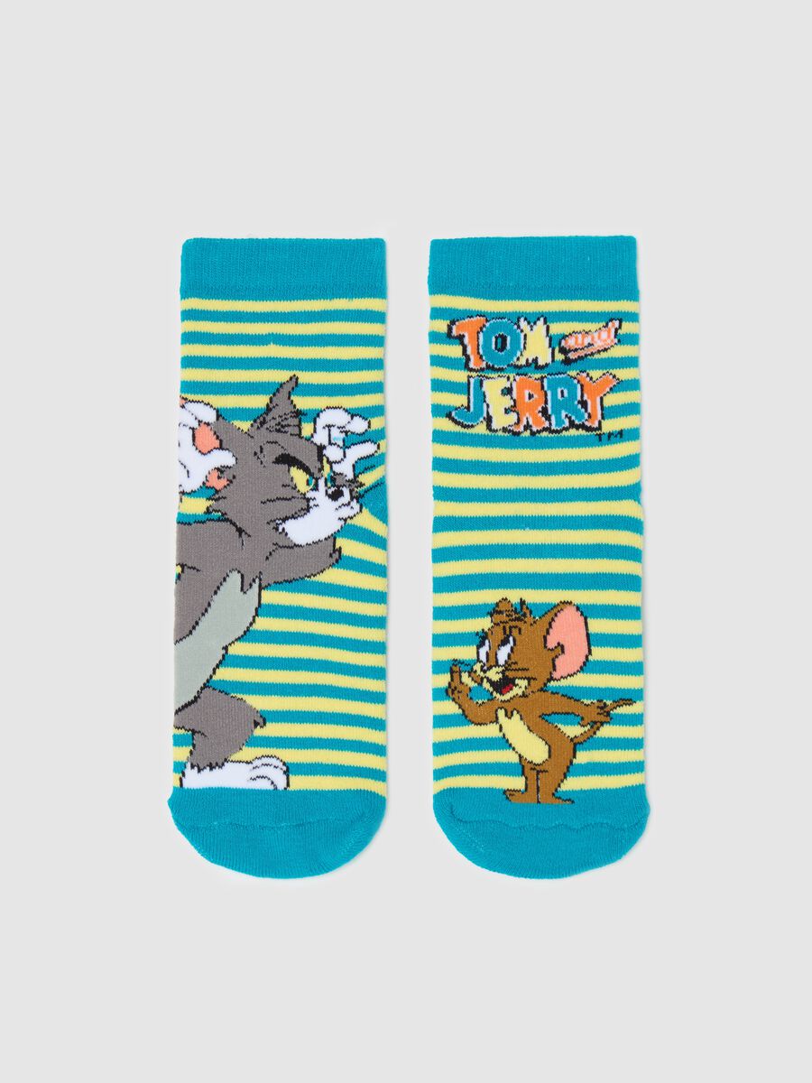 Tom & Jerry striped slipper socks_0