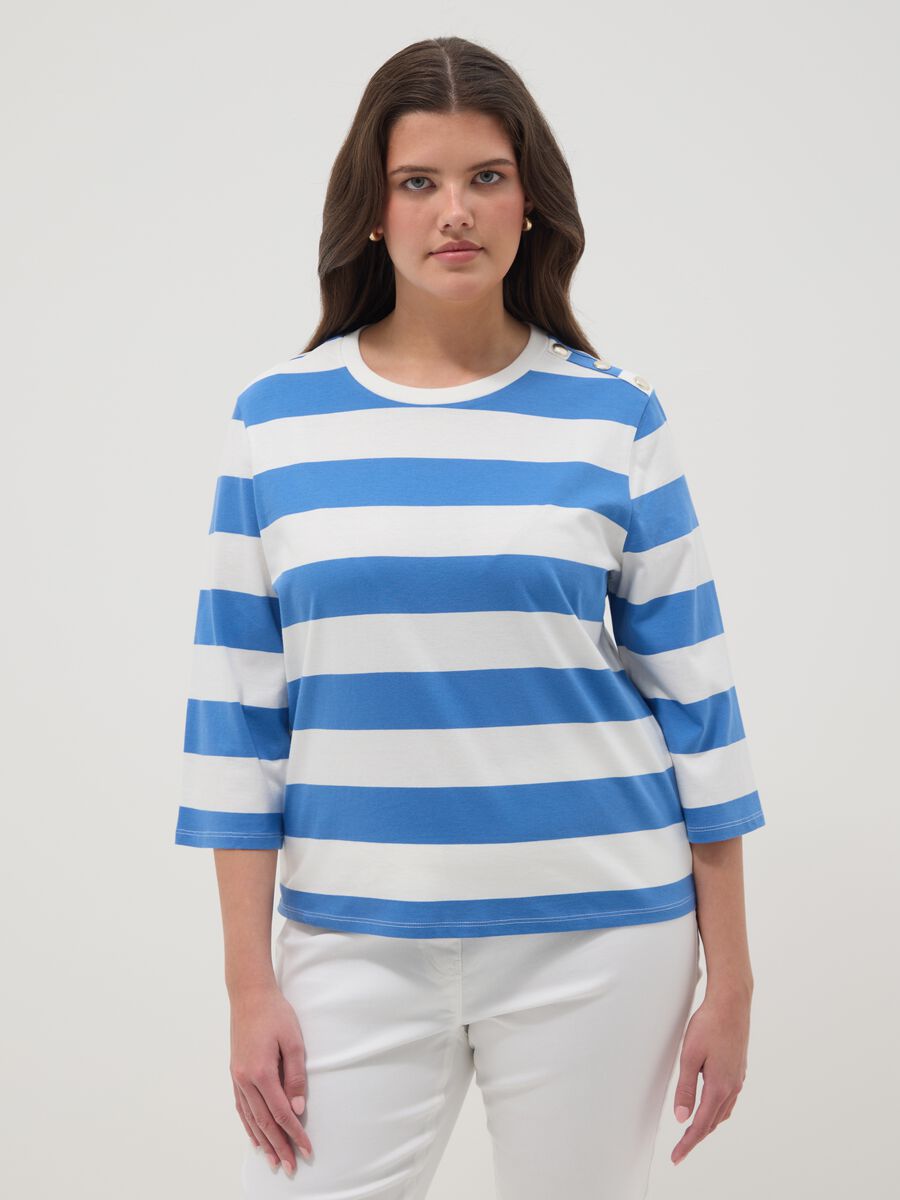Regular Fit Multicolour Striped Pure Cotton Jumper_1