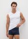 Canottiera da uomo in puro cotone bianca_0