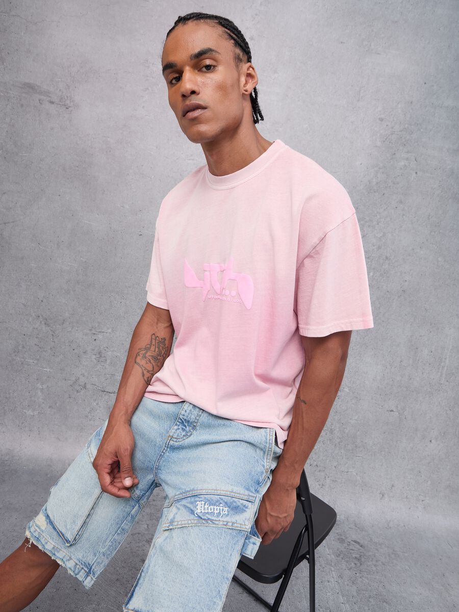 Sunfaded Graphic T-shirt Pink_6