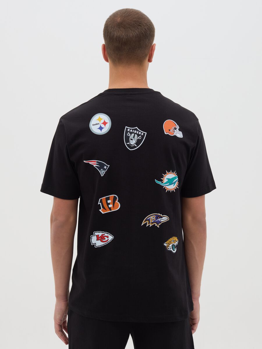 Black Pure Cotton NFL Short Sleeve T-shirt_3