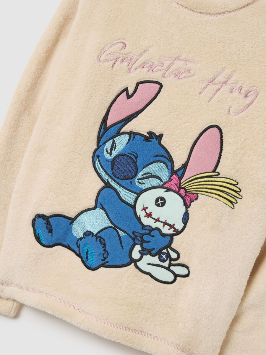 Beige coral fleece pyjamas regular fit with Disney decoration_5