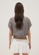 Camicia crop a quadretti multicolor in cotone elasticizzato_2