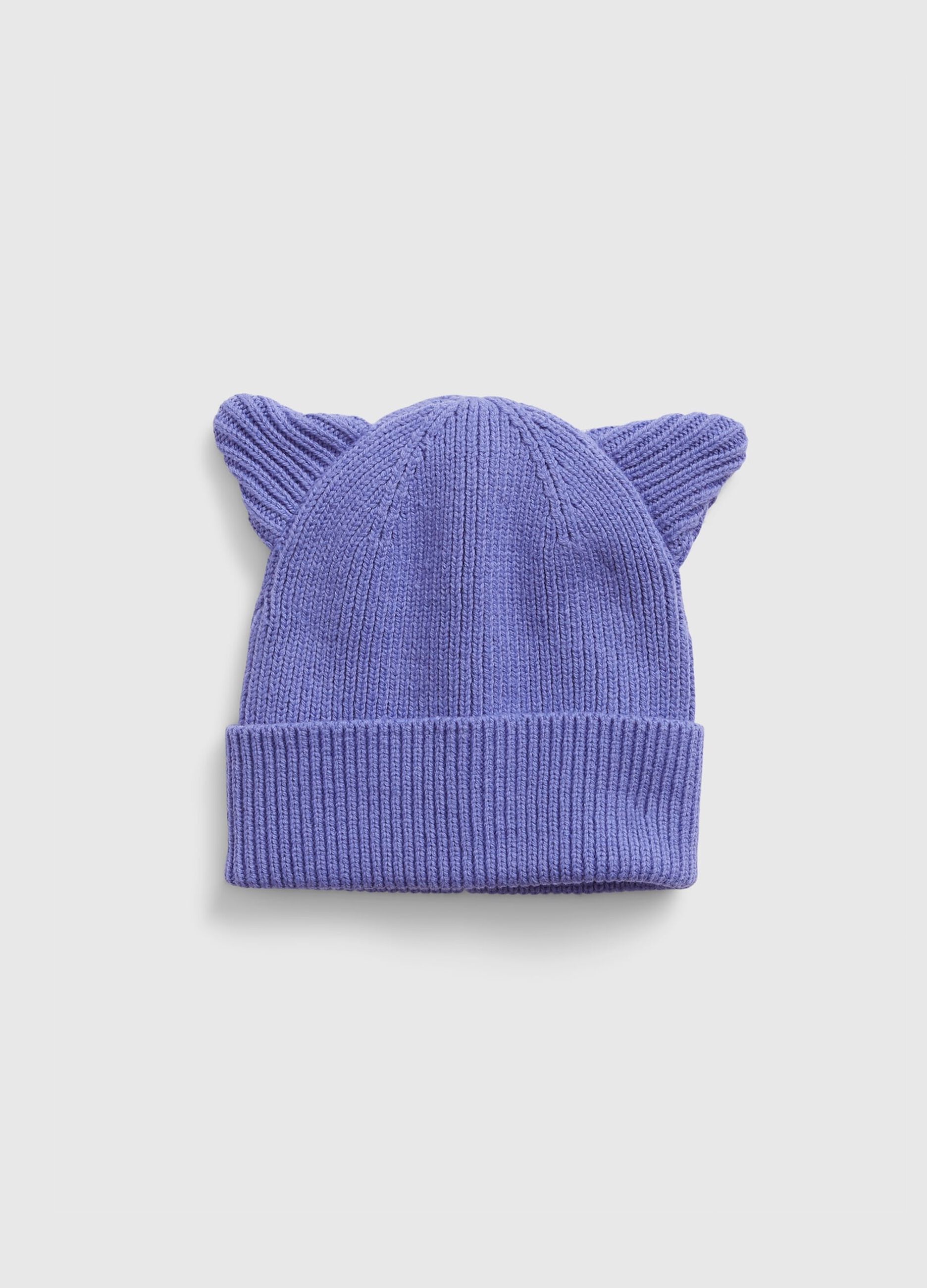 Knitted hat with ears