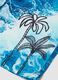 Blue boys&rsquo; swim shorts with wave and palm print_3