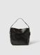 Black Shopper Bag with Buckle_0