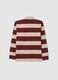 Boys' multicolour oversized striped pure cotton T-shirt_4