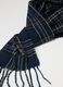 Checked Multicolour Scarf with Tassels_1