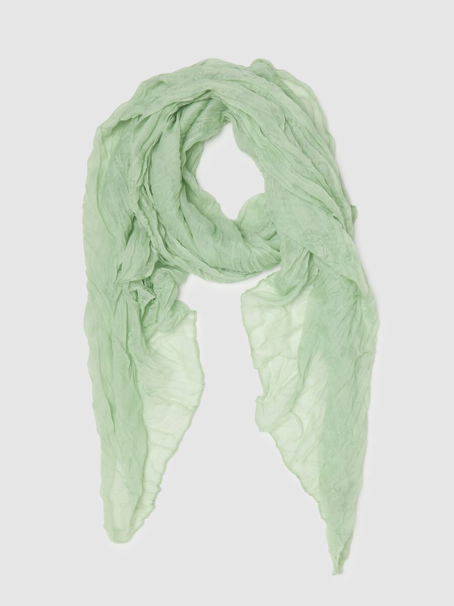 Green lightweight scarf regular fit_0