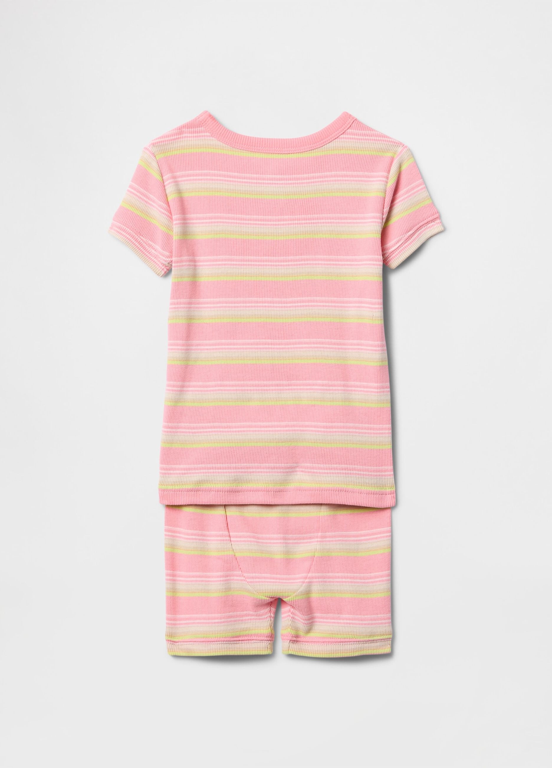 Pink striped cotton pajamas GAP Kids