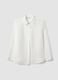 White lyocell-blend shirt_0