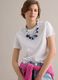 T-shirt bianca in puro cotone supima a maniche corte regular fit_0