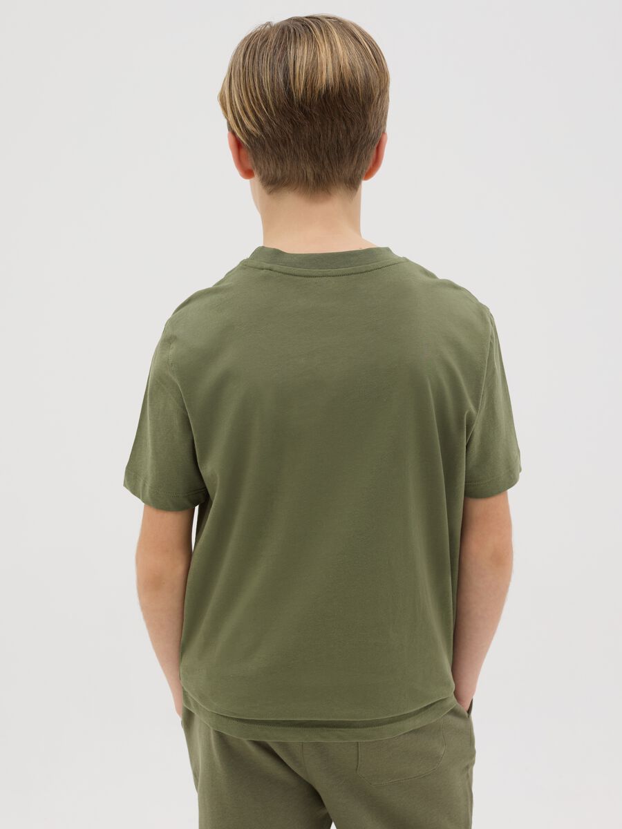 T-shirt in cotone con stampa _2