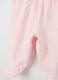 Cotton White and Pink Girl's Jumper and Trousers Set_2