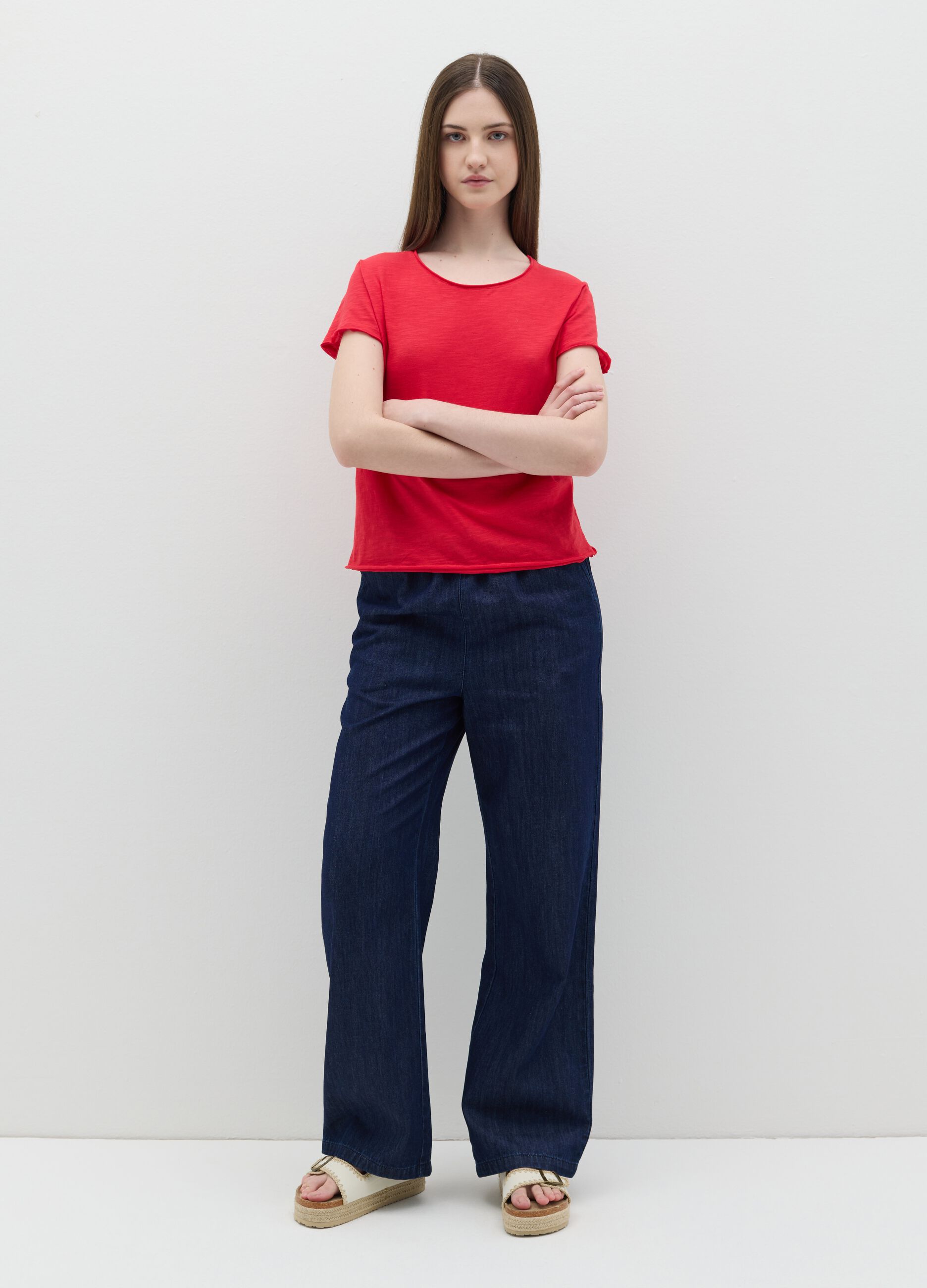 Slub jersey T-shirt