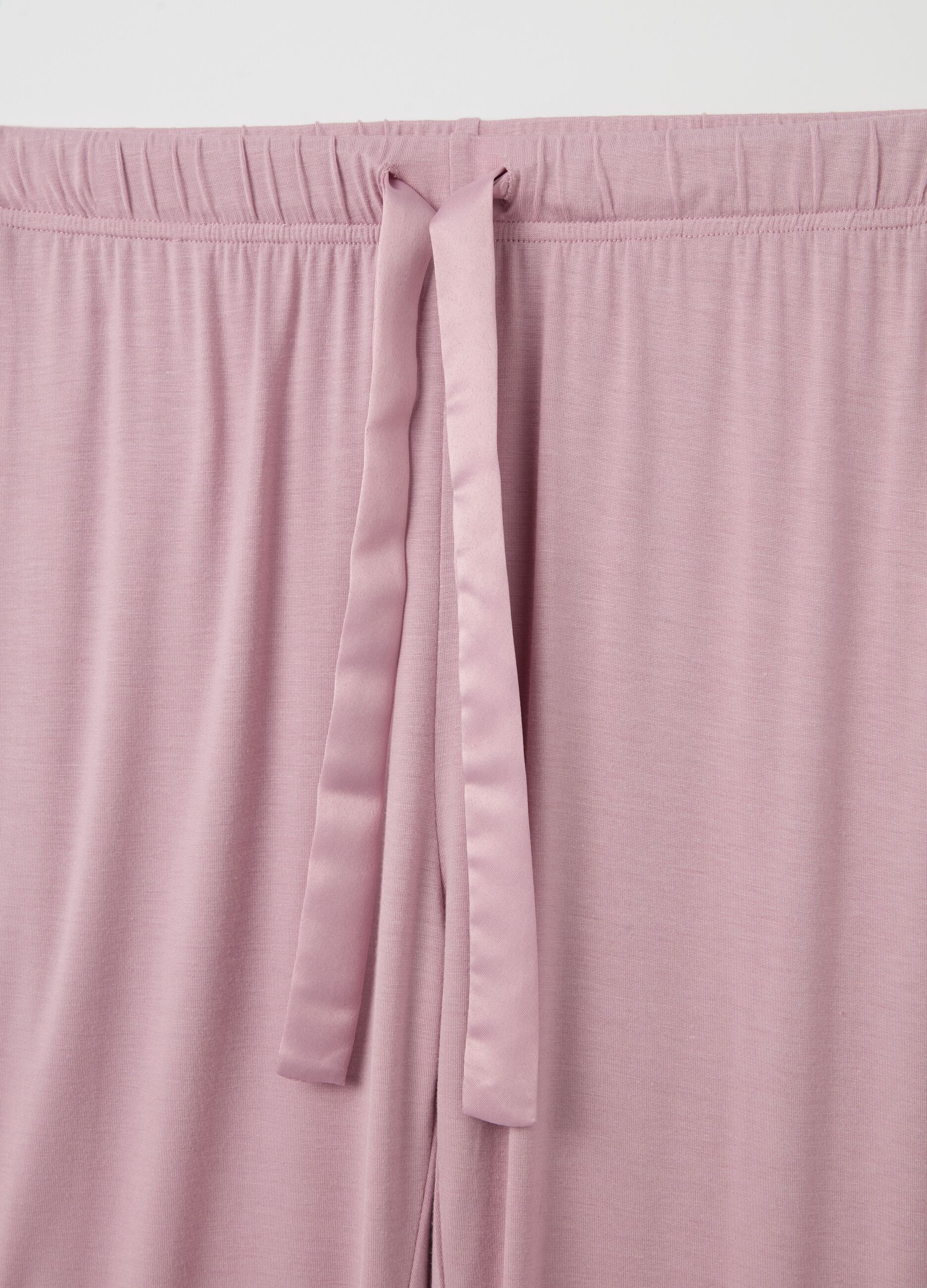 Pink pyjama trousers with decorative motif
