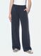 Jogger grigi wide leg in misto cotone con strass_1