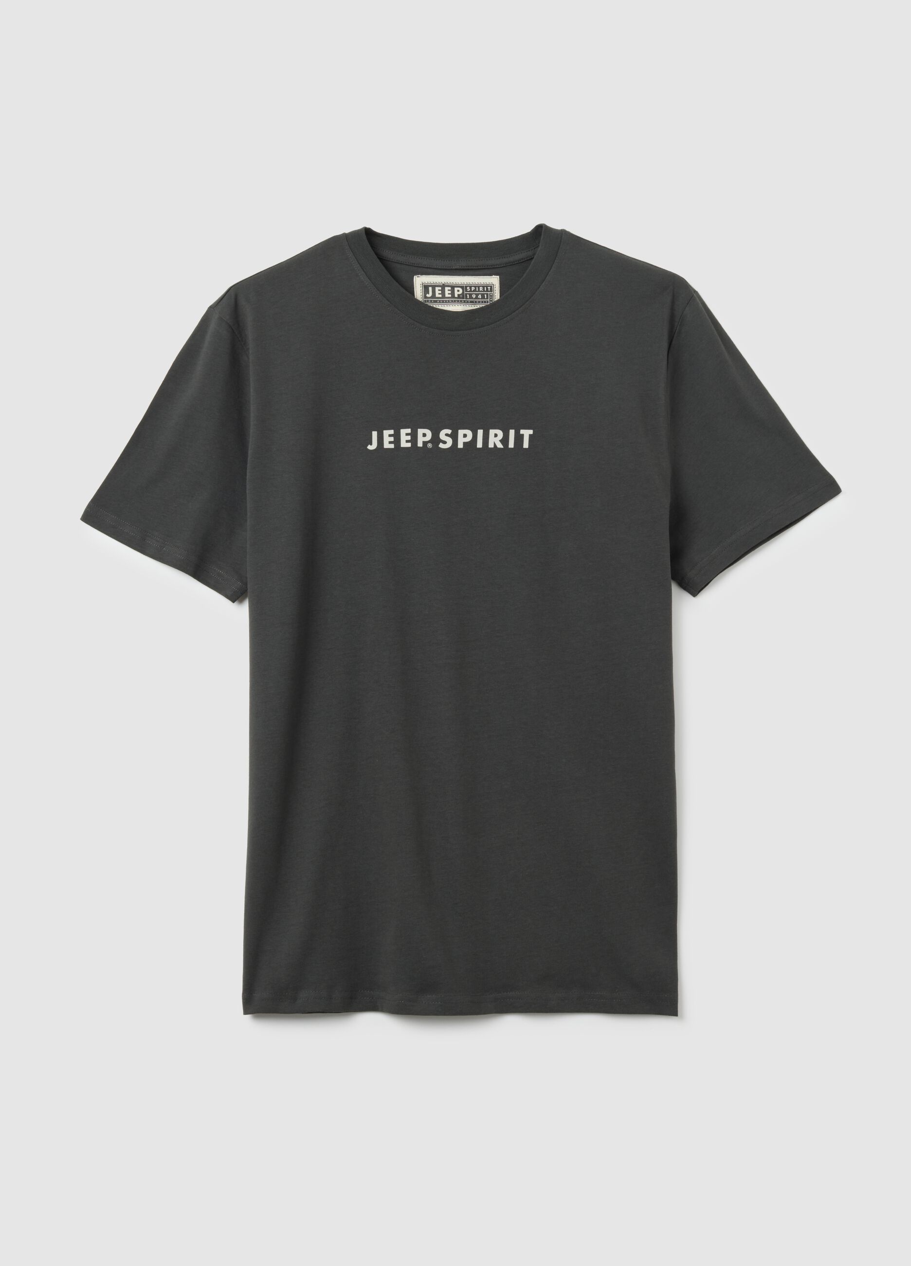 Black pure cotton regular fit t-shirt