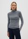 Grey cotton blend turtleneck regular fit_1