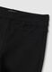 Girls' black stretch cotton slim fit leggings_2