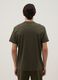 T-shirt girocollo in puro cotone verde regular fit_2