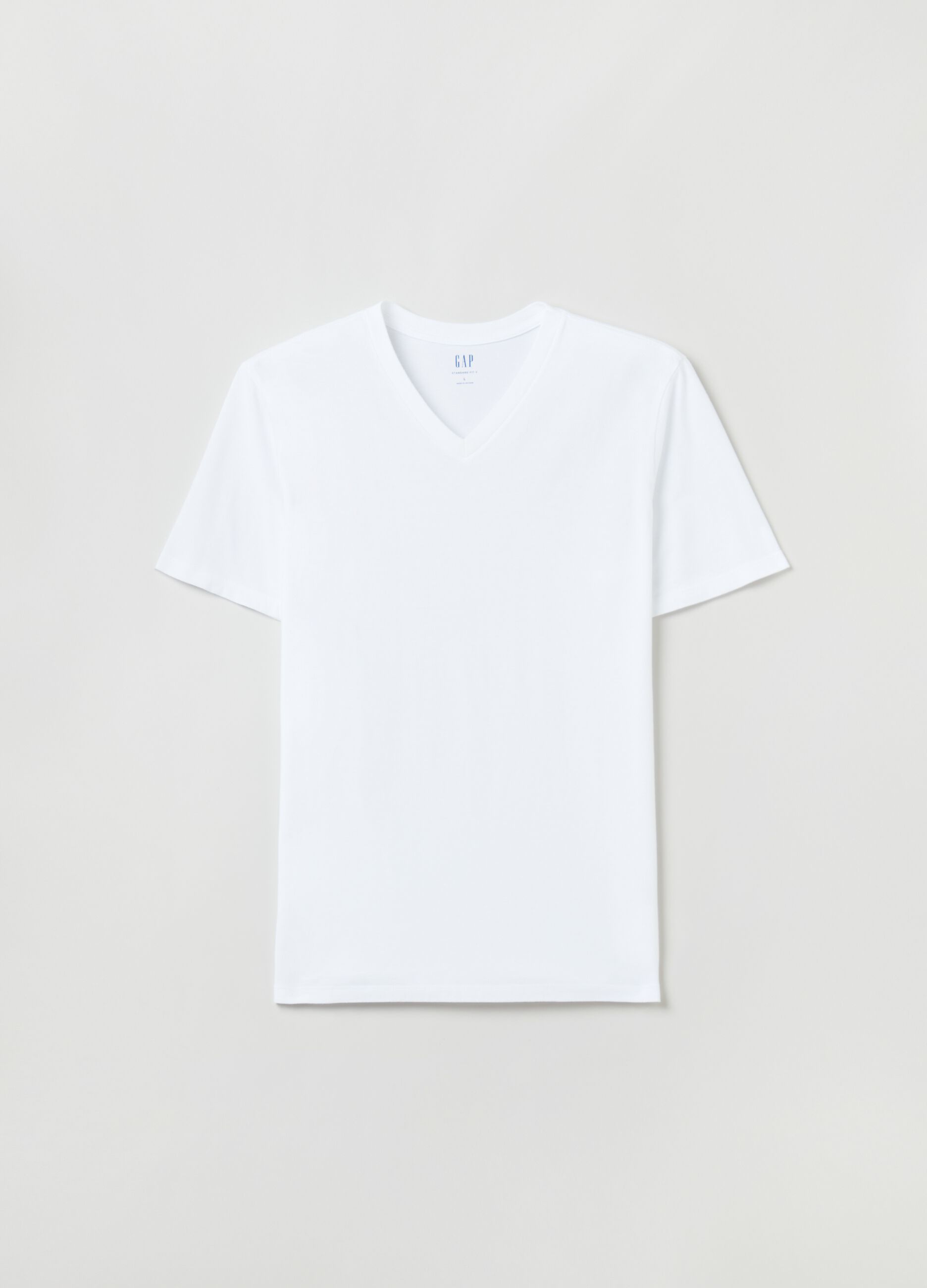 Cotton V-neck T-shirt