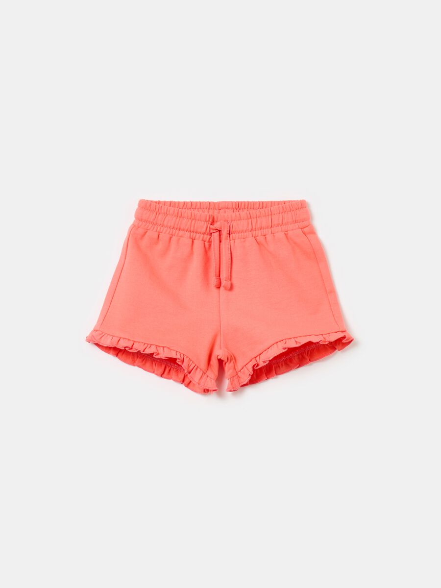 Shorts con coulisse e rouches_0