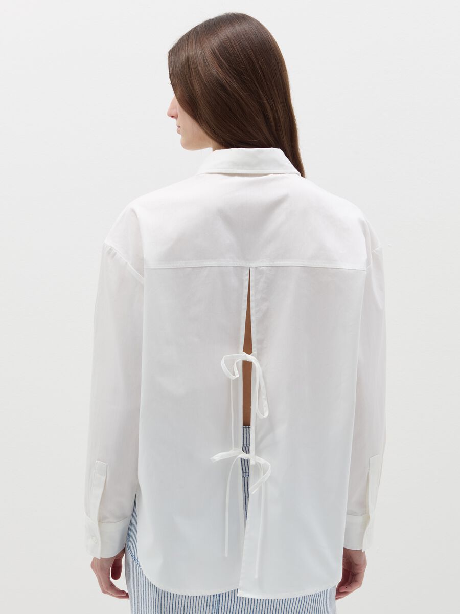 Cotton shirt with laces_3